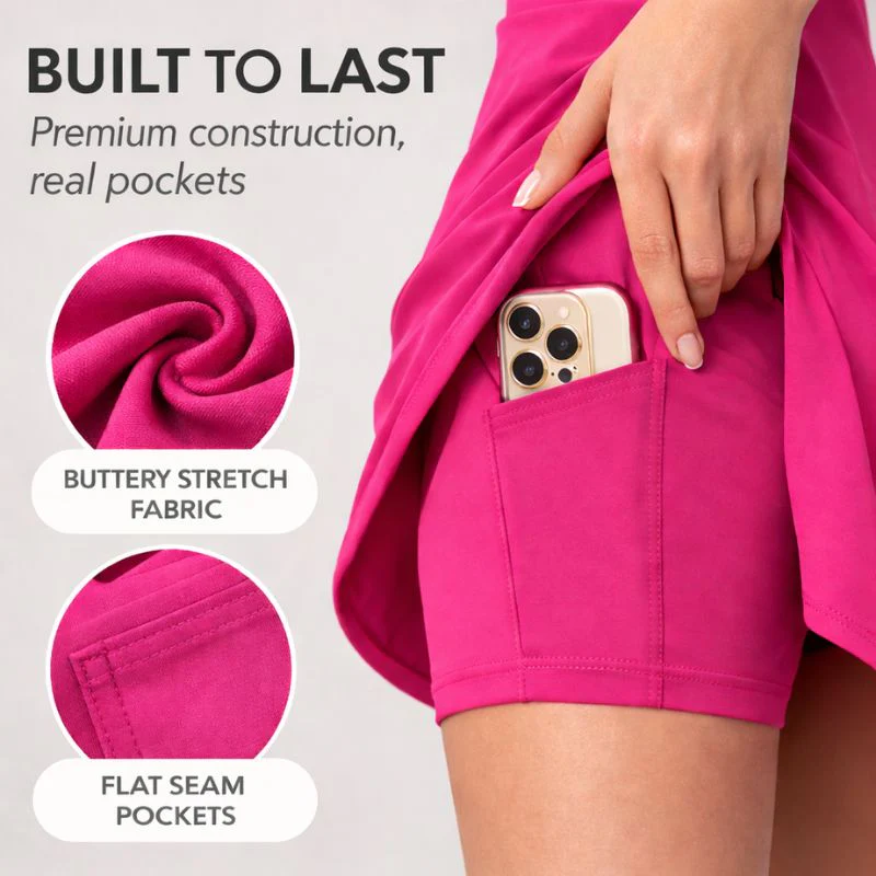 Glidform™ – Built-In Shorts, Pockets & Bra Support Athletic Dress + 50% OFF - Image 4
