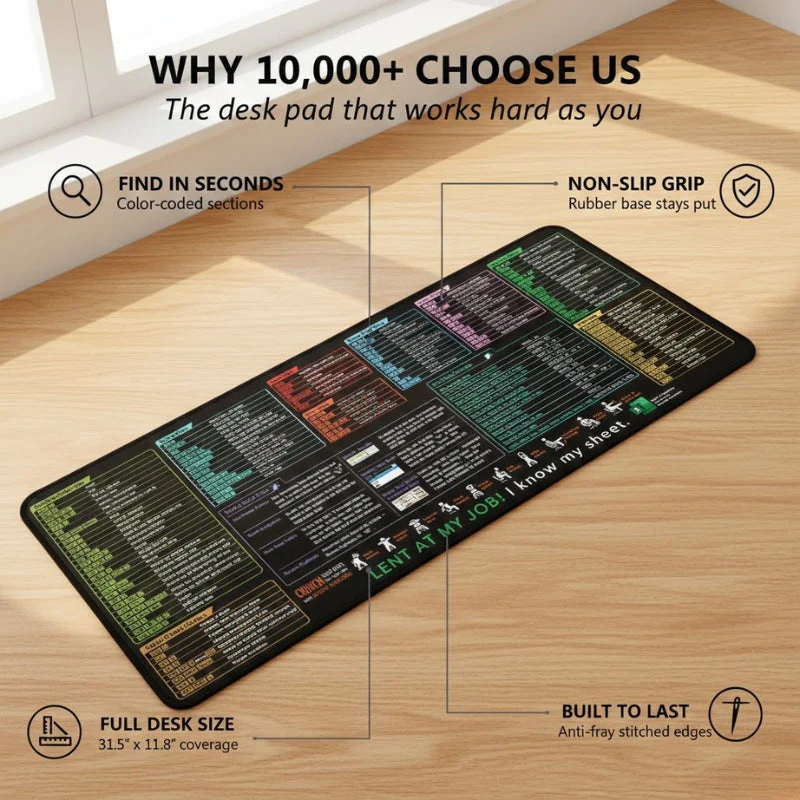 Gridline™ Excel & Office Shortcut Reference Desk Pad - 50% OFF - Image 3