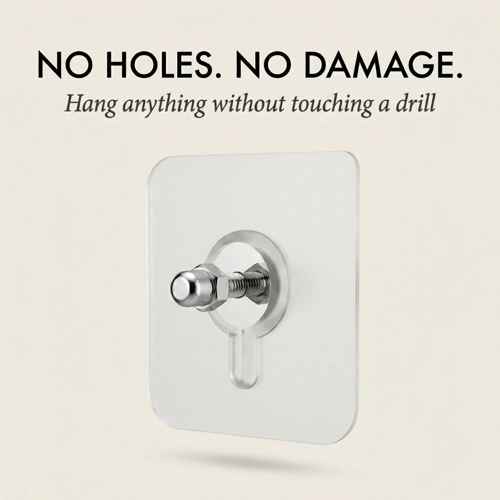 Gripholt™ – No-Drill Adhesive Screw Mount Wall Stickers + 50% OFF