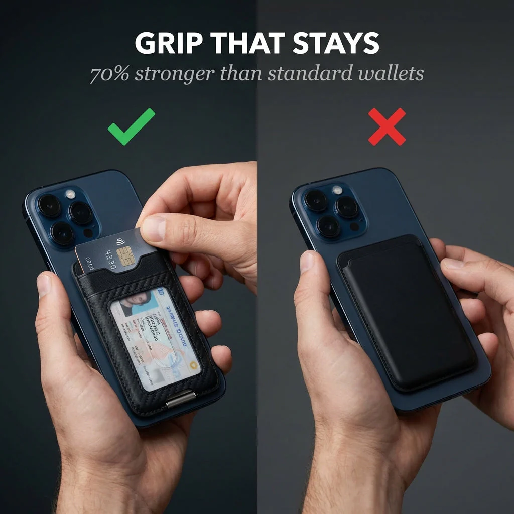 Griplok™ – 3-in-1 Magnetic Wallet Stand with Anti-Degaussing Card Protection + 50% OFF - Image 2
