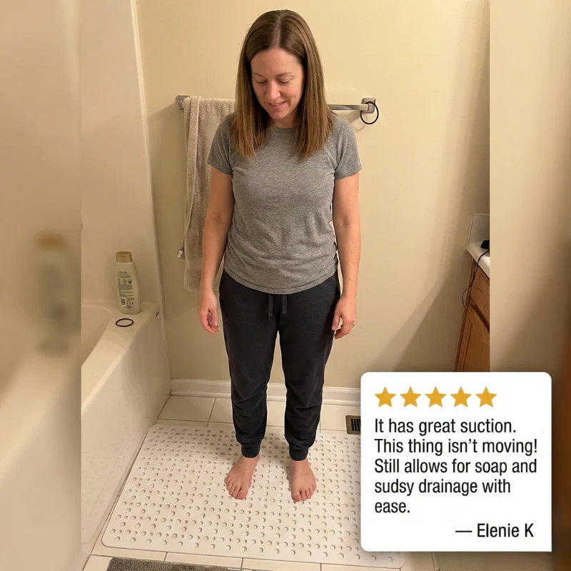 Gripstead™ – Non-Slip Shower Safety Mat with Suction Cups & Fast-Drain Design + 50% OFF - Image 7