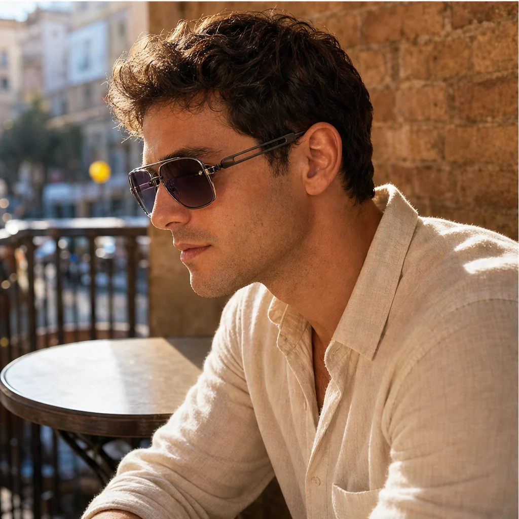 Halsted™ – Retro Double-Bridge Metal Frame Sunglasses with UV400 Protection + 50% OFF - Image 2
