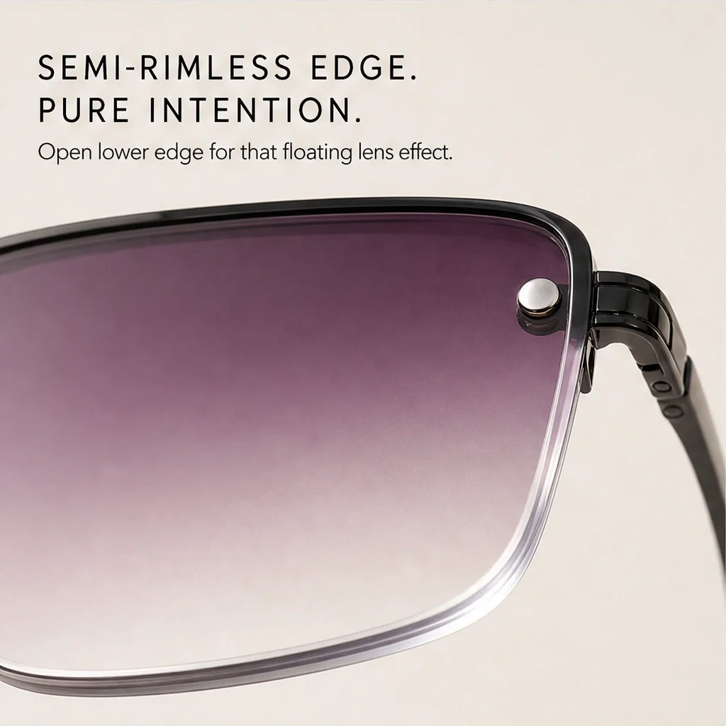 Halsted™ – Retro Double-Bridge Metal Frame Sunglasses with UV400 Protection + 50% OFF - Image 7