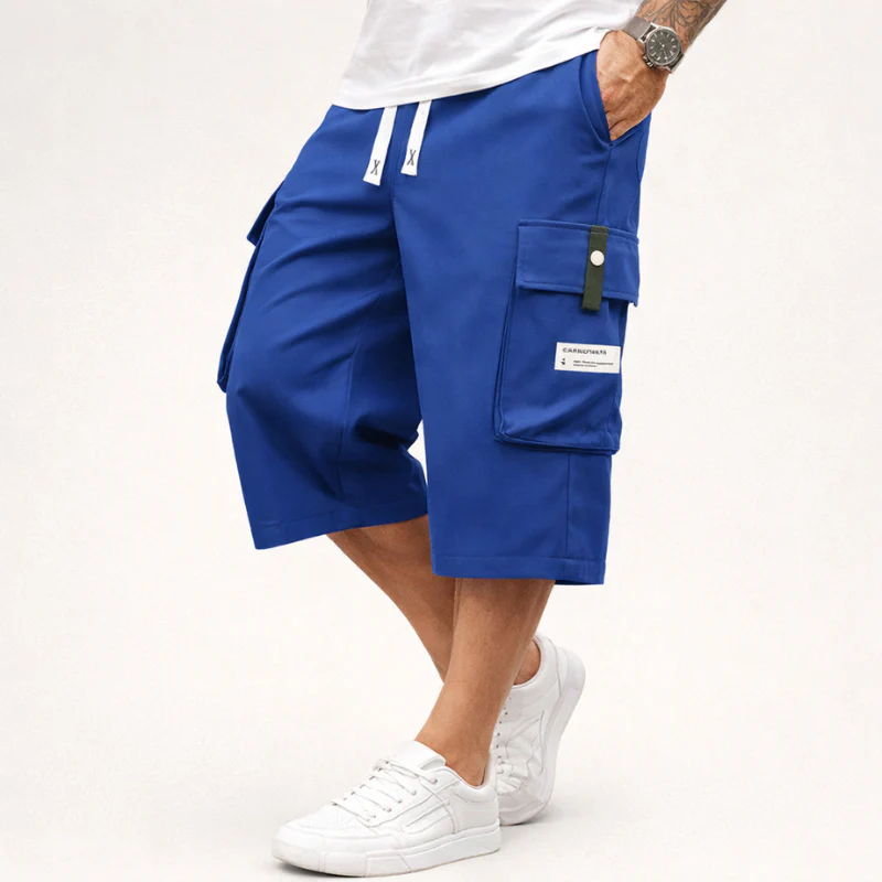 Haul™ – Elastic Drawstring Waist Cargo Shorts for Men + 50% OFF