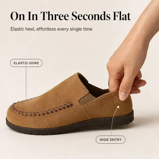Hearthen™ – Hand-Stitched Suede Slip-On Comfort Mules + 50% OFF - Image 13