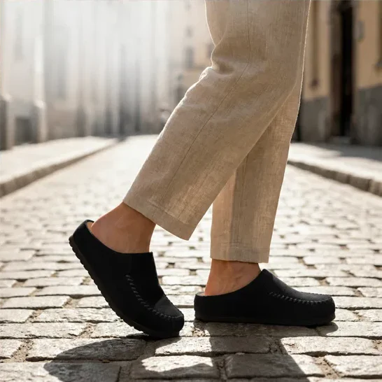 Hearthen™ – Hand-Stitched Suede Slip-On Comfort Mules + 50% OFF - Image 14