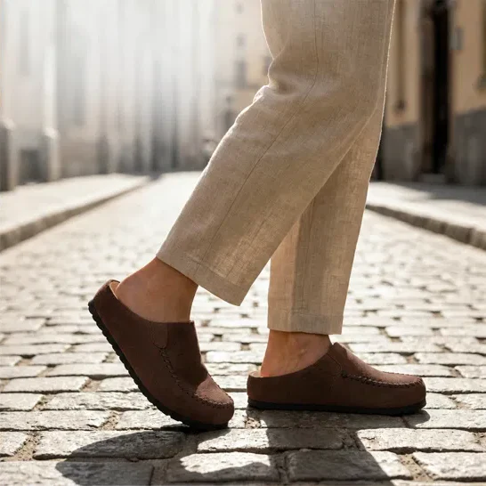 Hearthen™ – Hand-Stitched Suede Slip-On Comfort Mules + 50% OFF - Image 16