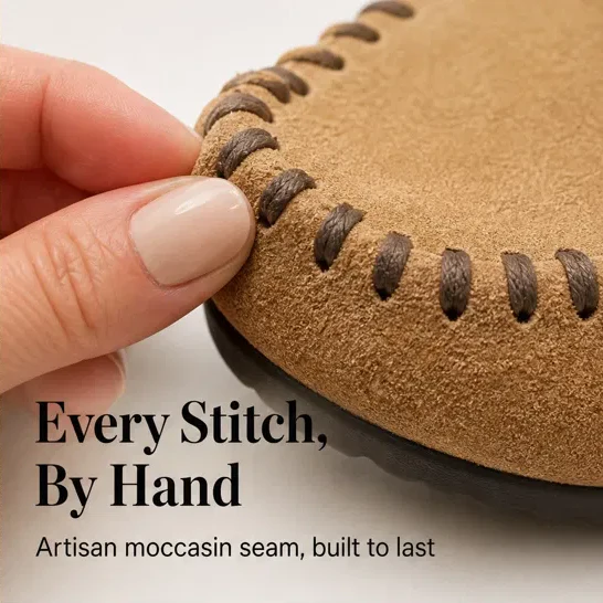 Hearthen™ – Hand-Stitched Suede Slip-On Comfort Mules + 50% OFF - Image 8