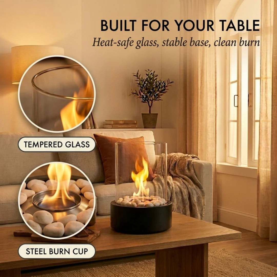 Hearthen™ – Smokeless Glass Tabletop Fire Pit for Indoor & Outdoor Use + 50% OFF - Image 3