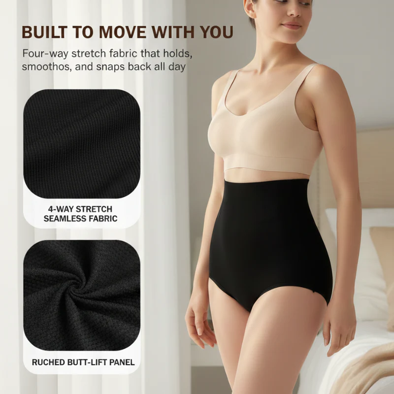 High Waist Tummy Control Shapewear Panties — Stay-Put Support Ribs, No Rolling + 50% OFF - Image 5