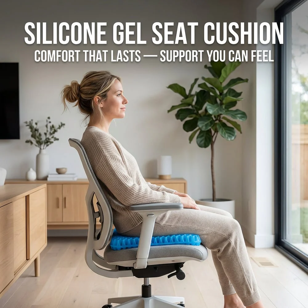Hivecore™ – Double-Layer Honeycomb Gel Seat Cushion for All-Day Comfort & Pain Relief + 50% OFF - Image 3