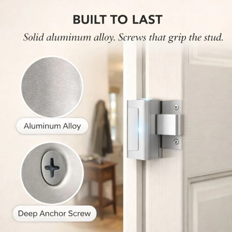 Holdfast™ – 800 lbs Door Reinforcement Lock, 2 Pack Security Latch for Inward Swinging Doors + 50% OFF - Image 5