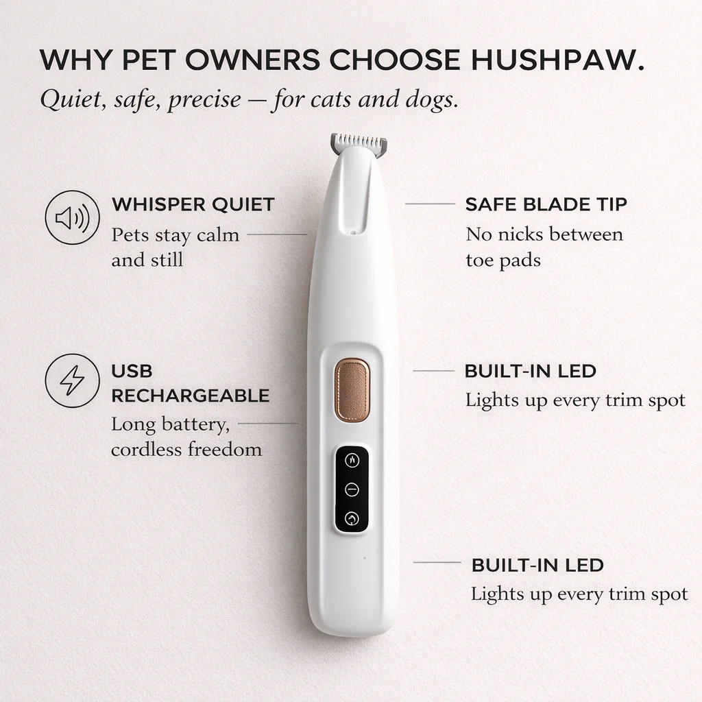 Hushpaw™ – Silent, Safe & Precise Pet Paw Trimmer + 50% OFF - Image 3