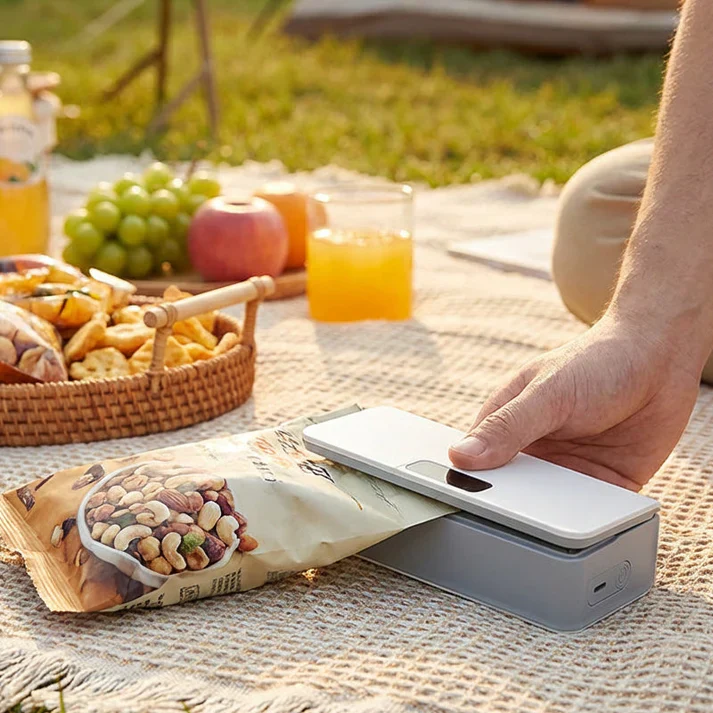 Krispen™ – 2-in-1 Rechargeable Mini Bag Sealer & Cutter with 6 Heat Settings + 50% OFF