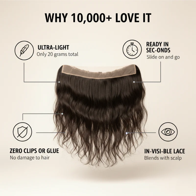 Lacelle™ – Seamless Clip-Free Lace Hairline Band + 50% OFF - Image 2