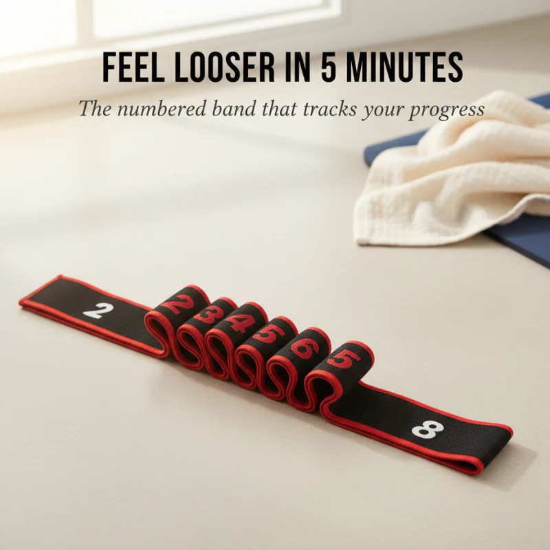 Limbera™ – 8-Segment Numbered Stretching & Yoga Resistance Band + 50% OFF