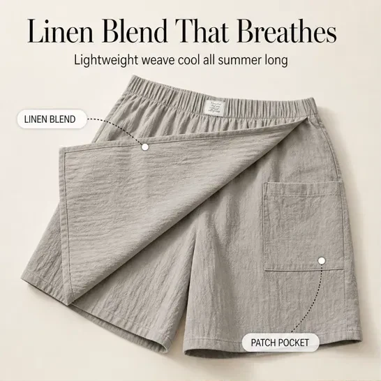 Lirelle™ – Asymmetric Wrap-Front Elastic Waist Women's Casual Skort + 50% OFF - Image 11