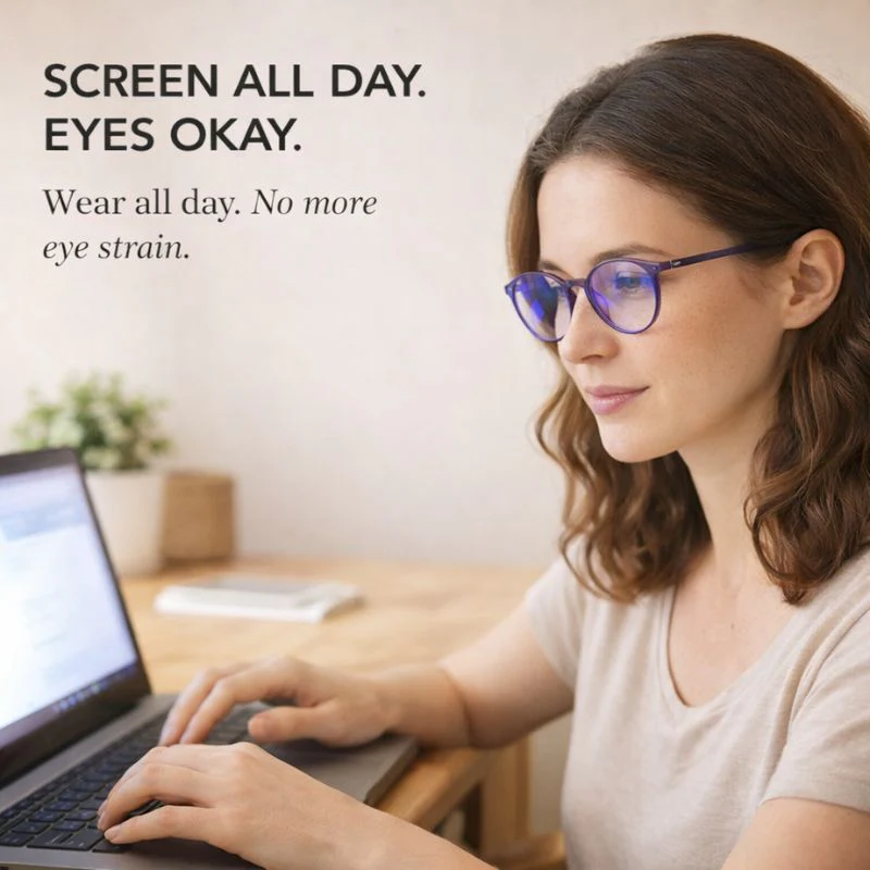 Lucent™ – Lightweight Blue Light Blocking Glasses with UV & Anti-Glare Lenses + 50% OFF - Image 2