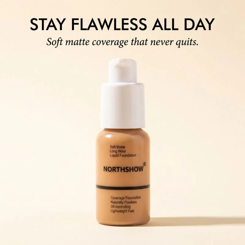 Lumara™ – Soft Matte, Full Coverage, Oil-Controlling Liquid Foundation + 50% OFF