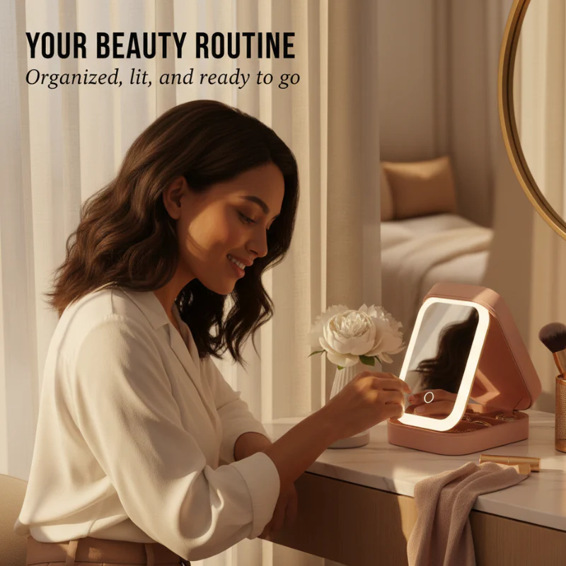 Lumierre™ – 2-in-1 LED Mirror Jewelry & Makeup Organizer Box + 50% OFF - Image 3