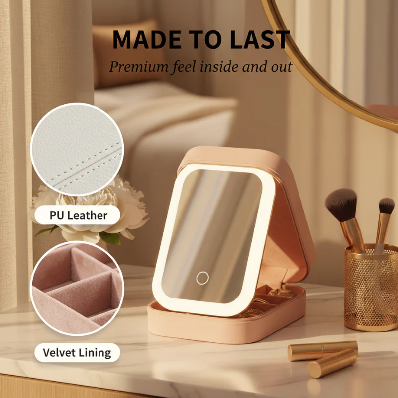Lumierre™ – 2-in-1 LED Mirror Jewelry & Makeup Organizer Box + 50% OFF - Image 4