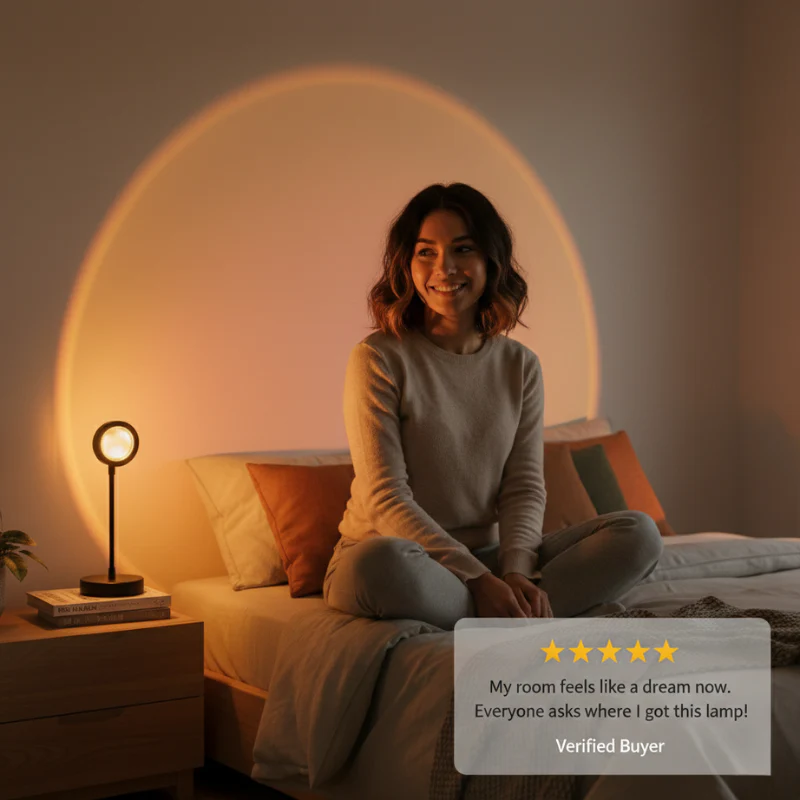 Lumivane™ – 64-Color Sunset Projector Lamp with Remote Control & 180° Adjustable Head + 50% OFF - Image 7