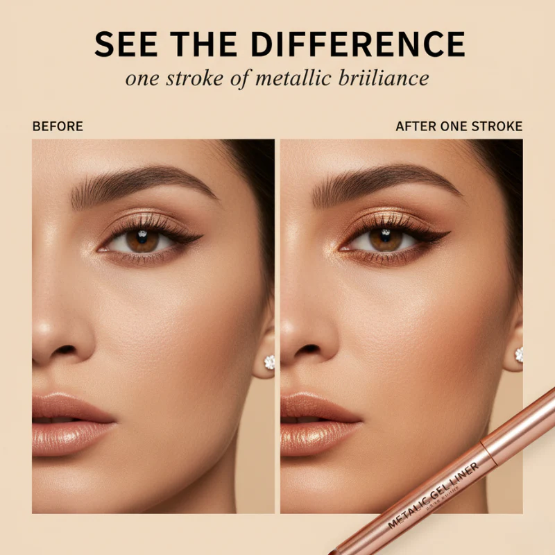 Lustre™ – 10-Shade Waterproof Metallic Gel Eyeliner Pen Set + 50% OFF - Image 2