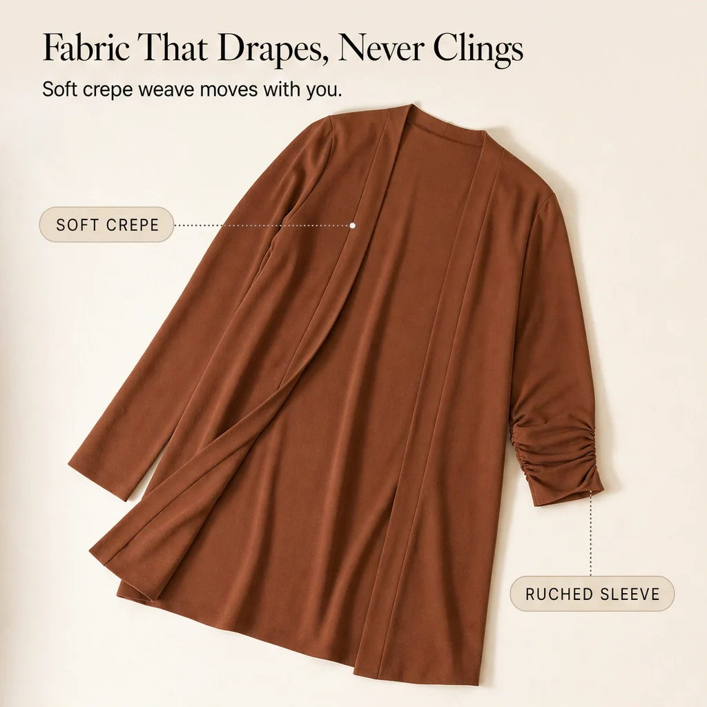 Mantle™ – Flowy 3-Piece Layered Duster Set with Wide-Leg Pants for Women + 50% OFF - Image 10
