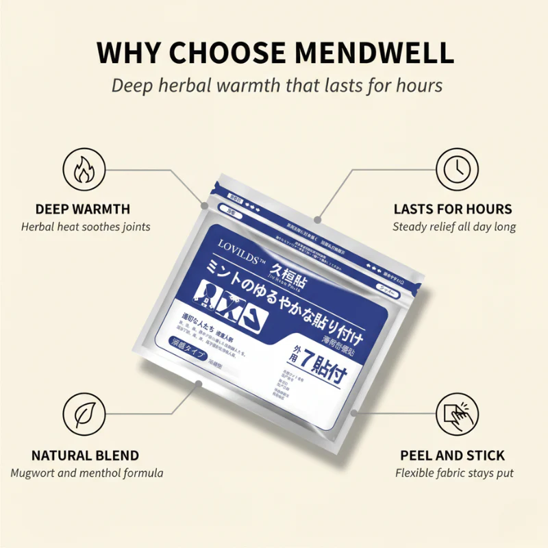 Mendwell™ – Herbal Self-Heating Pain Relief Patches + 50% OFF - Image 2