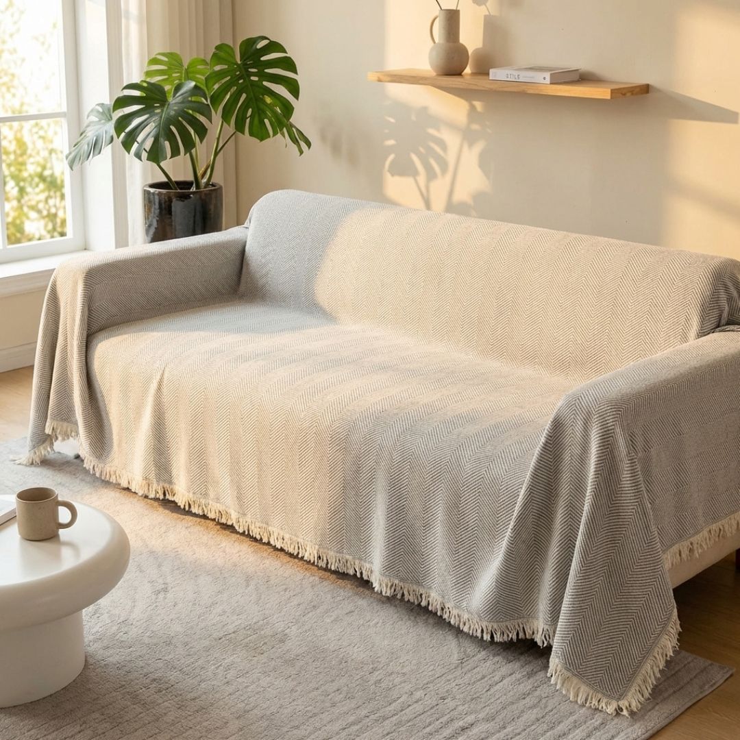 Nestwell™ – Scratch-Resistant Chenille Sofa Blanket & Washable Couch Cover + 50% OFF