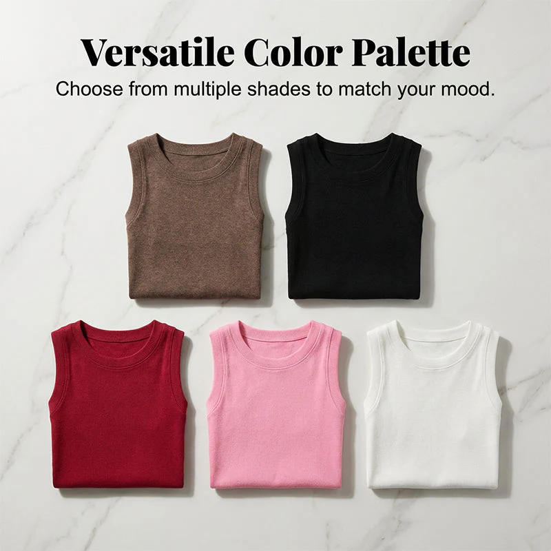 Poise™ – Seasonless Ribbed Knit Sleeveless Tank Top for Women + 50% OFF - Image 2