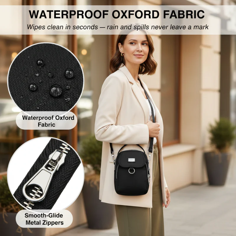 Portavelle™ – Waterproof Multi-Pocket Oxford Crossbody Bag + 50% OFF - Image 3