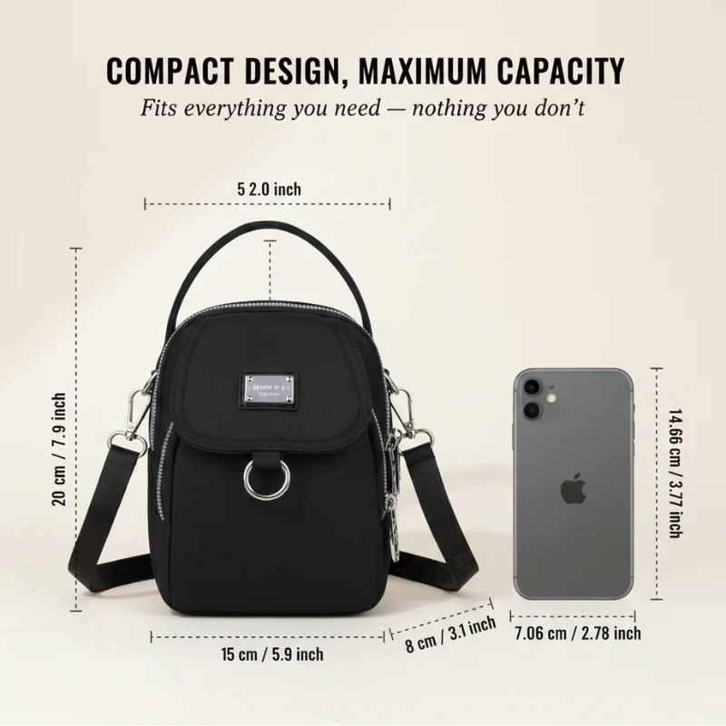 Portavelle™ – Waterproof Multi-Pocket Oxford Crossbody Bag + 50% OFF - Image 5