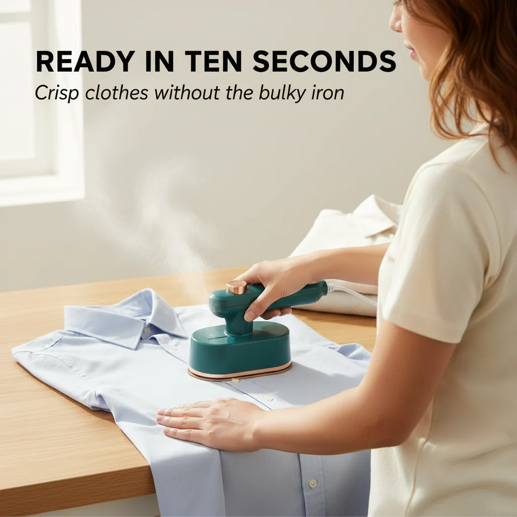 Pressley™ – 2-in-1 Handheld Steam Iron with 10-Second Heat & Titanium Plate + 50% OFF - Image 2