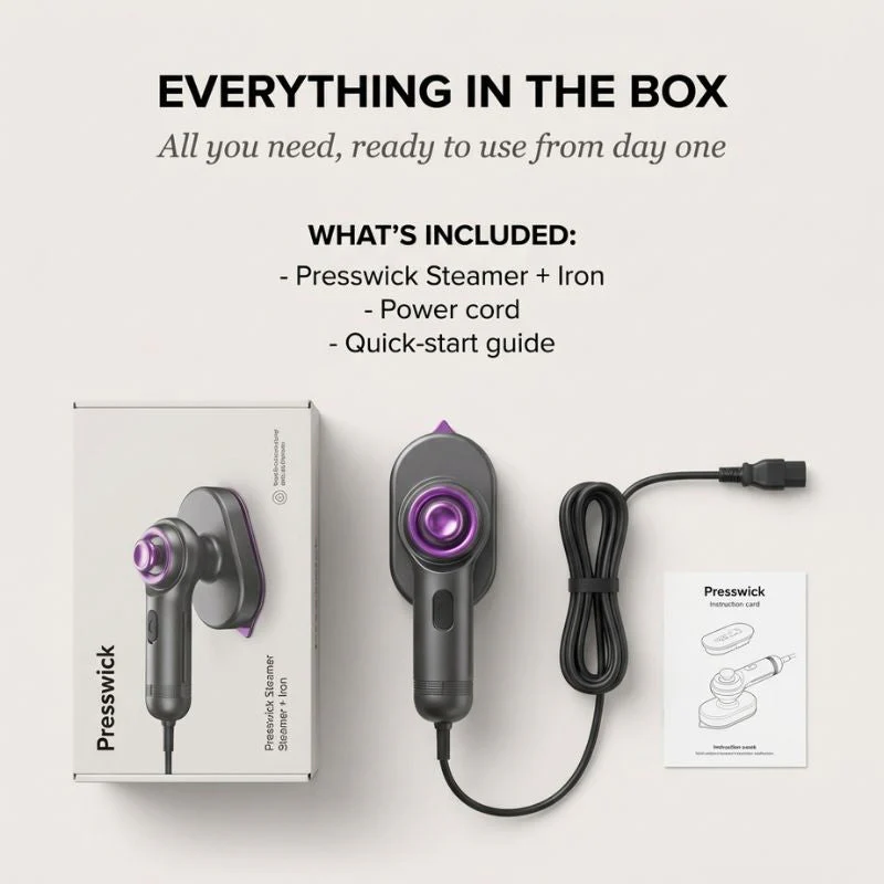 Presswick™ – 2-in-1 Portable Handheld Garment Steamer & Travel Iron + 50% OFF - Image 7