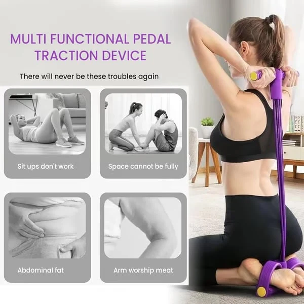 Pulseform™ – Adjustable 4-Tube Full-Body Pedal Resistance Trainer + 50% OFF - Image 2
