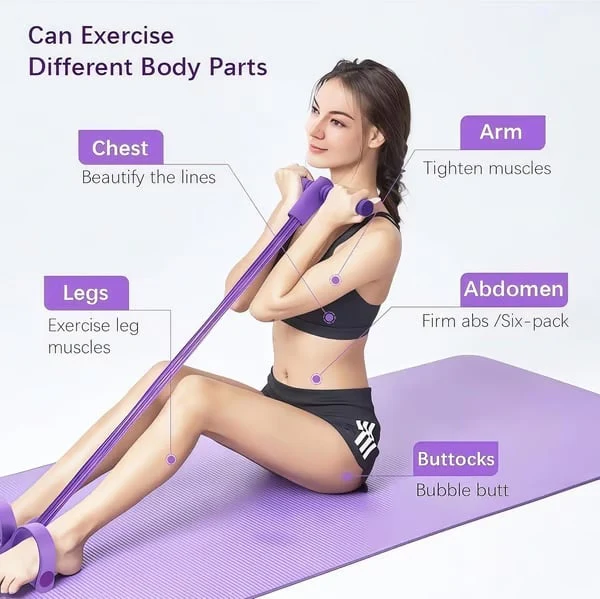 Pulseform™ – Adjustable 4-Tube Full-Body Pedal Resistance Trainer + 50% OFF - Image 4