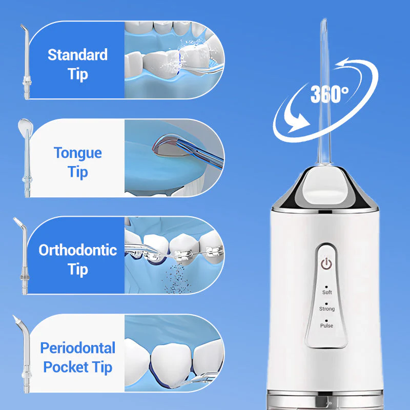 Pulsera™ – Cordless Water Flosser with 3 Modes & 4 Precision Jet Tips + 50% OFF - Image 4