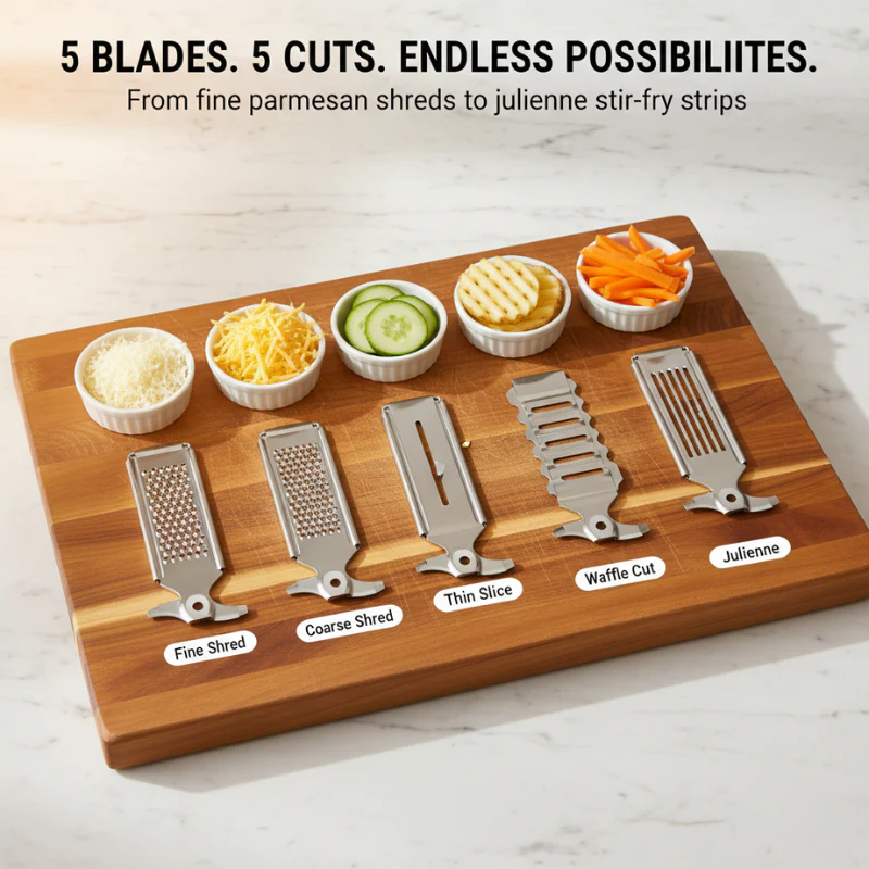 QuickSlice 5-in-1 Rotary Vegetable Slicer & Cheese Grater + 50% OFF - Image 7