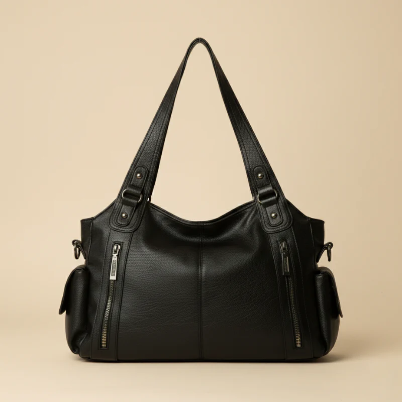 Rivette™ – Soft Vegan Leather Slouchy Shoulder Bag with Laptop Compartment + 50% OFF - Image 6