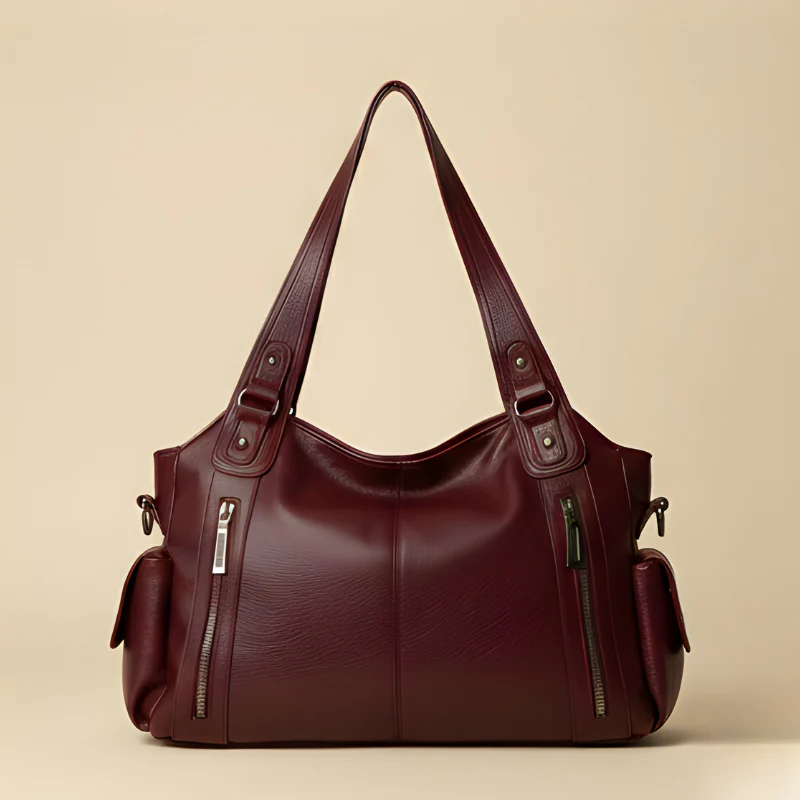 Rivette™ – Soft Vegan Leather Slouchy Shoulder Bag with Laptop Compartment + 50% OFF - Image 7