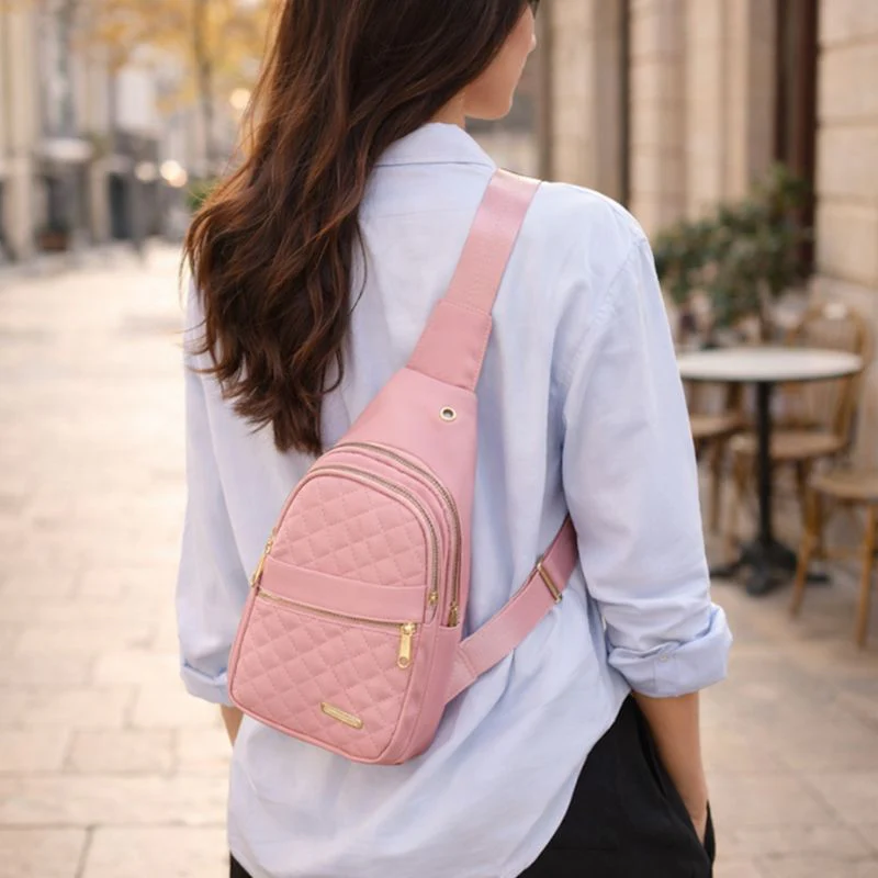 Roamwell™ – Quilted Crossbody Sling Bag for Women | Waterproof, Multi-Pocket, Adjustable Strap + 50% OFFF - Image 3