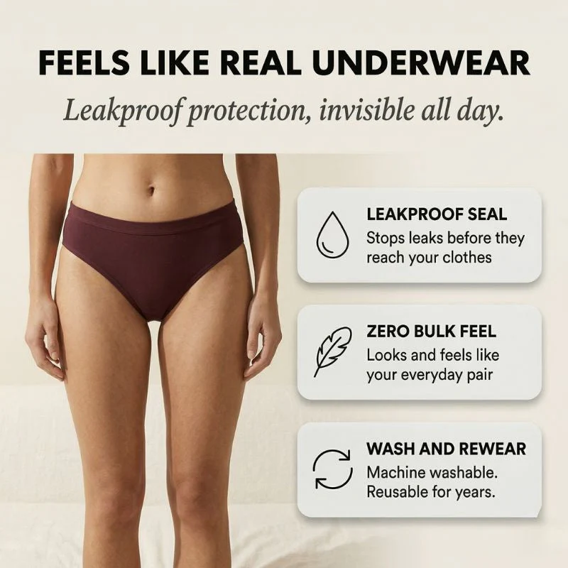 Sereneve⢠ā Leakproof Underwear for Women | Soft, Absorbent & Invisible Protection + 50% OFF - Image 4