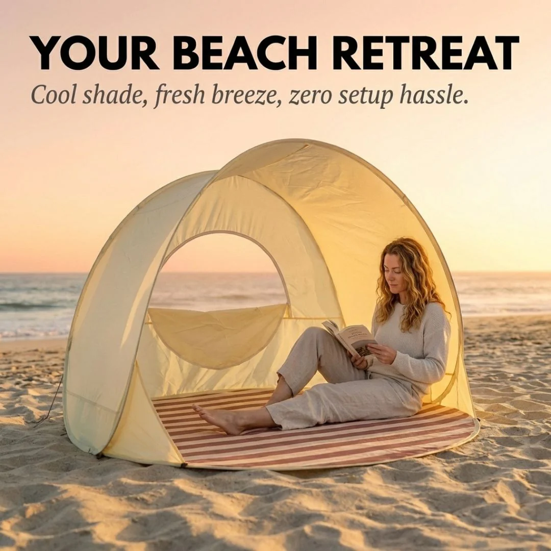 Shorecove™ – Pop-Up Beach Tent with UPF 50+ Sun Protection & 360° Airflow + 50% OFF - Image 3
