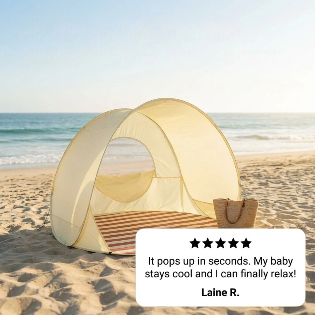 Shorecove™ – Pop-Up Beach Tent with UPF 50+ Sun Protection & 360° Airflow + 50% OFF - Image 7