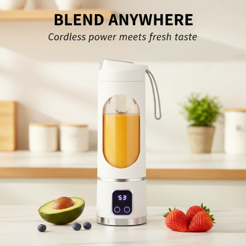 Sipcraft™ – Portable USB Rechargeable Blender with Digital Display (450ml) + 50% OFF