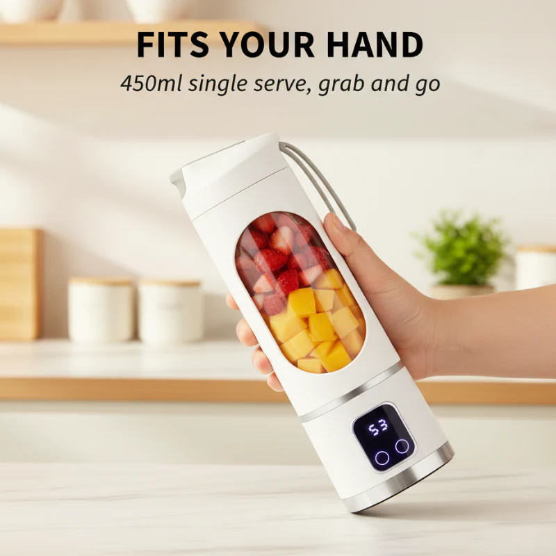 Sipcraft™ – Portable USB Rechargeable Blender with Digital Display (450ml) + 50% OFF - Image 2
