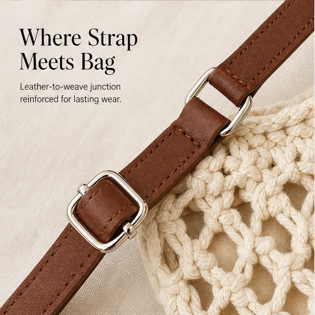 Sirocco™ – Hand-Woven Boho Crossbody Bag with Adjustable Leather Strap + 50 % OFF - Image 8