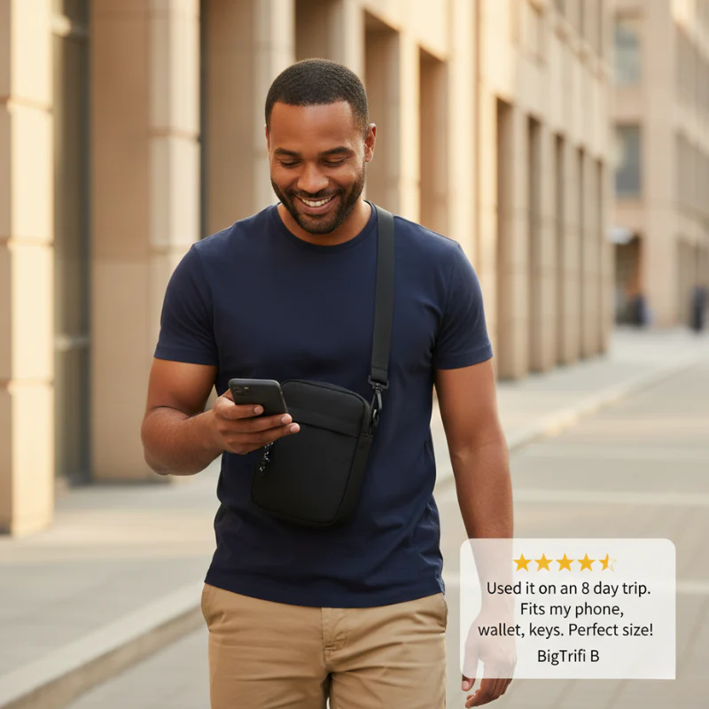 Slatepack™ – 4-Pocket Compact Crossbody Bag for Men + 50% OFF - Image 6