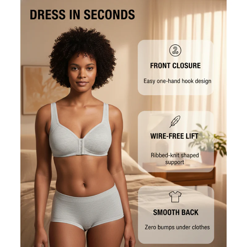 Solace™ – Front-Closure Wireless Support Bra + 50% OFF - Image 4